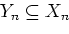 \begin{displaymath}\sum_{x\in\{x\vert x\in Y_{n}\wedge (f(x)\not=f_{t}(x))\}}P_{n}(x)\leq\varepsilon\end{displaymath}